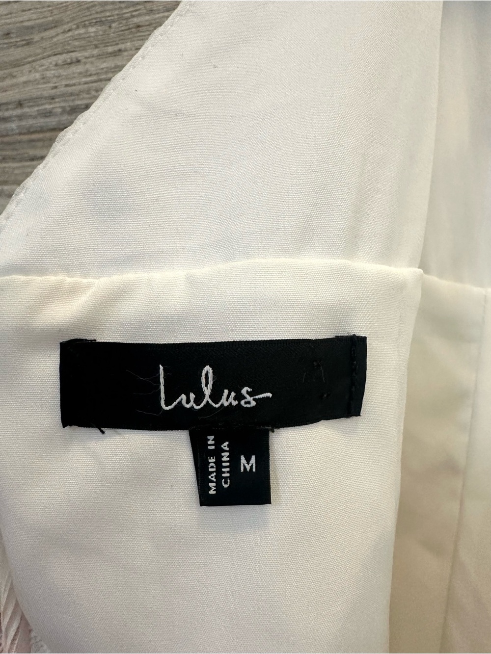 Lulu's White Ruffled V-Neck Mini Dress - Picture 3 of 3